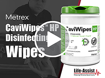 Caviwipes HP Surface Disinfectant Wipes Overview