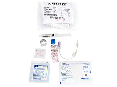 Complete IV Start Kit w/Extension Set & Flush | Life-Assist