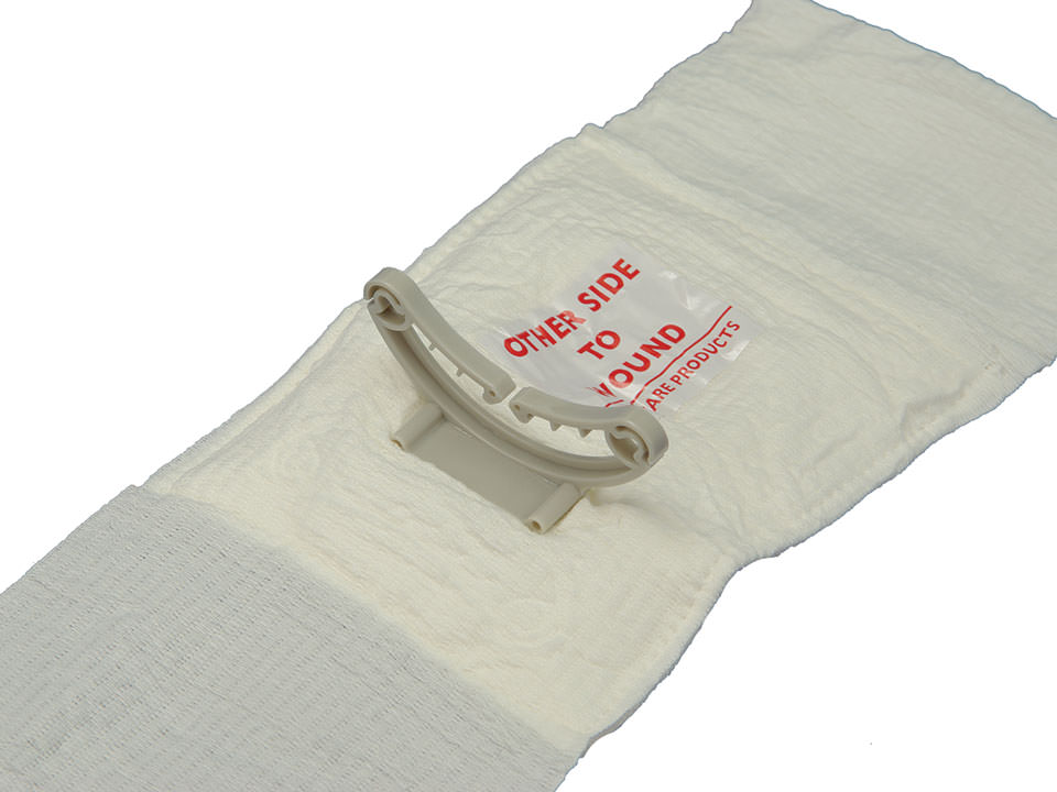 4 White Israeli Bandage with Pressure Bar