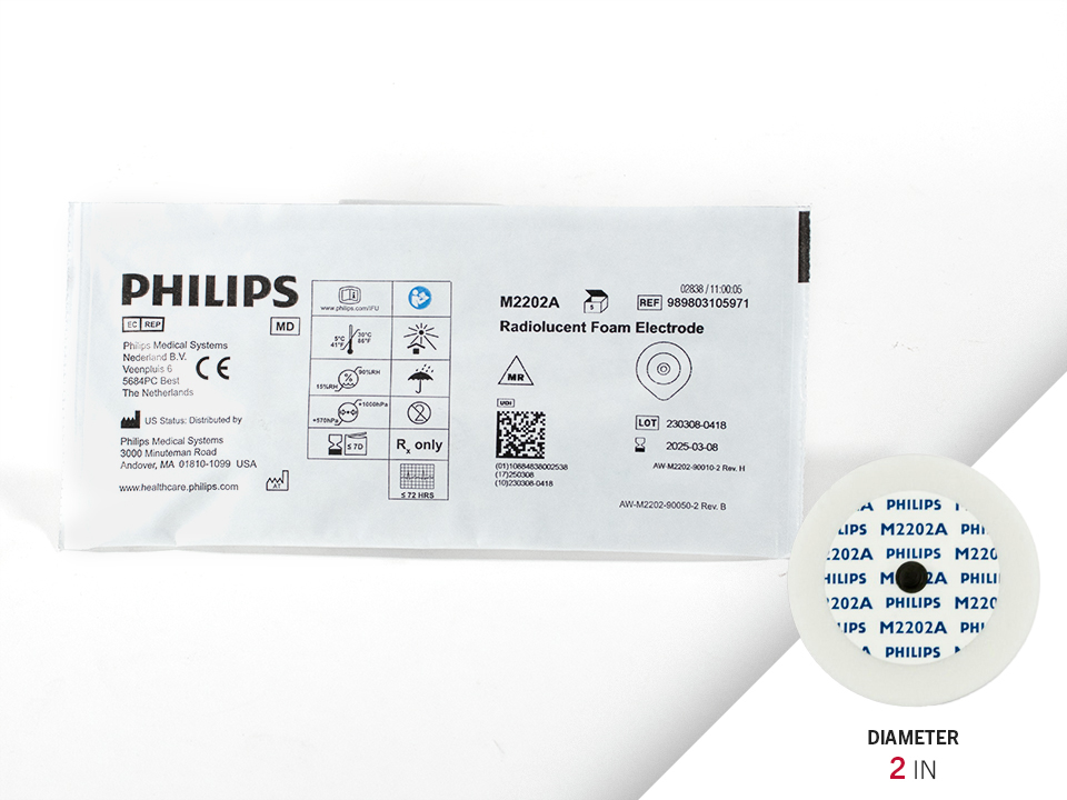 Philips Radiotranslucent Foam Electrodes