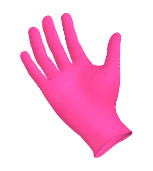 Project Pink StarMed Rose Nitrile Glove