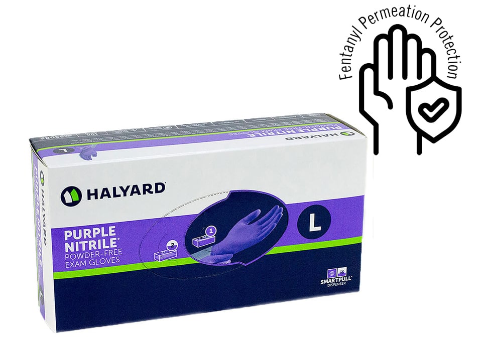 Halyard PURPLE Nitrile Gloves | Life-Assist