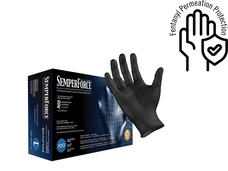 Sempermed SemperForce Black Nitrile Gloves | Life-Assist