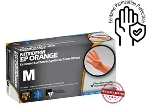 IHC NitriDerm EP Orange Nitrile Gloves